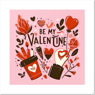 be my valentine Posters and Art